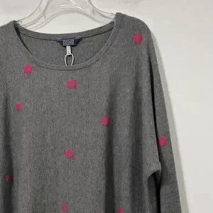 Grey Kelly Polka Dot Sweater